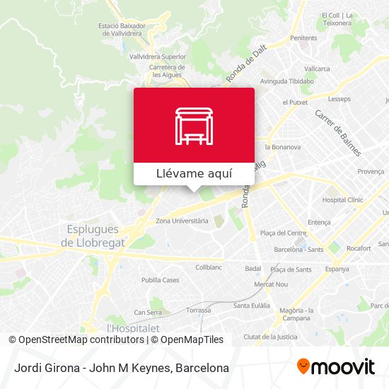Mapa Jordi Girona - John M Keynes