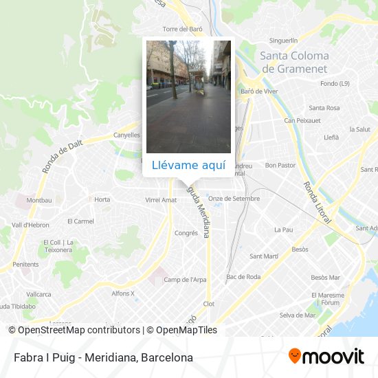 Mapa Fabra I Puig - Meridiana