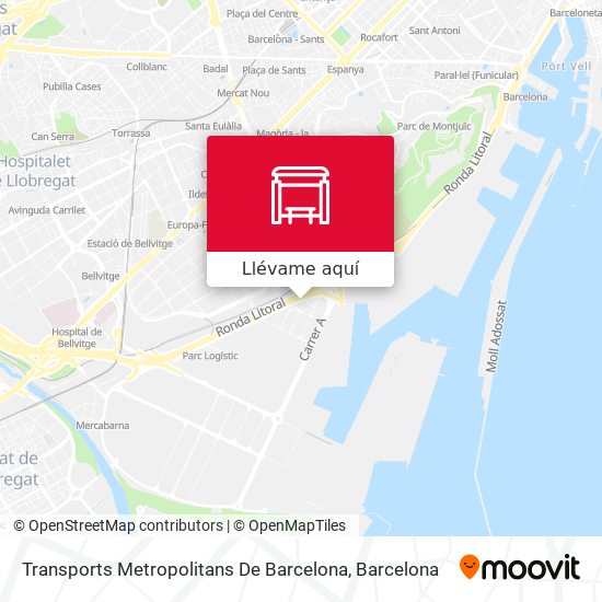 Mapa Transports Metropolitans De Barcelona