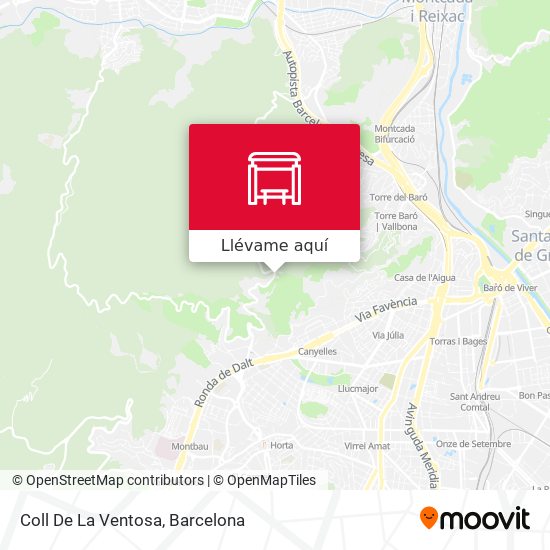 Mapa Coll De La Ventosa