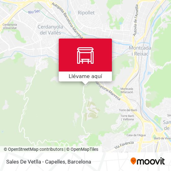Mapa Sales De Vetlla - Capelles