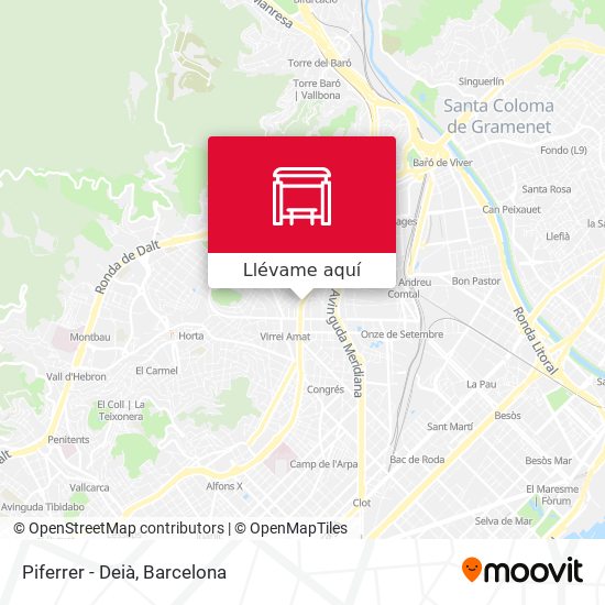 Mapa Piferrer - Deià