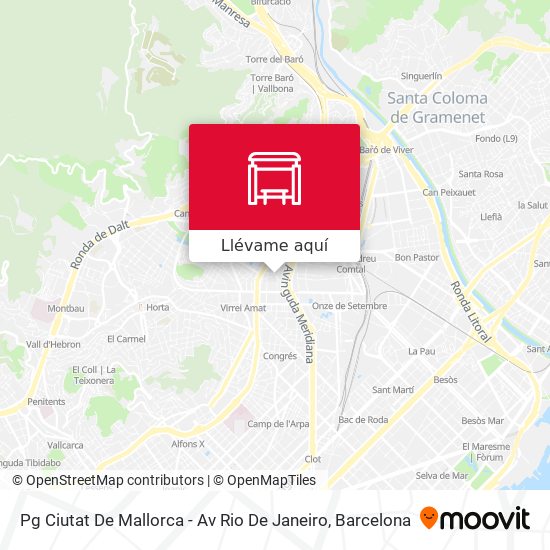 Mapa Pg Ciutat De Mallorca - Av Rio De Janeiro