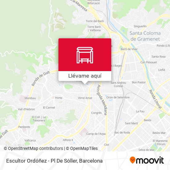 Mapa Escultor Ordóñez - Pl De Sóller