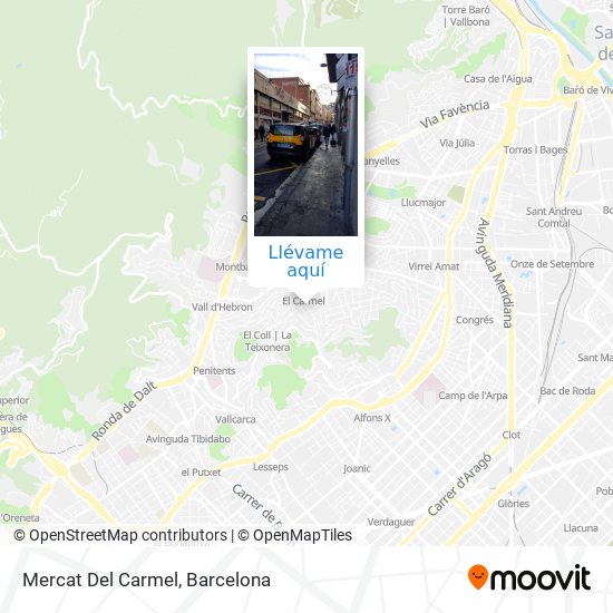 Mapa Mercat Del Carmel