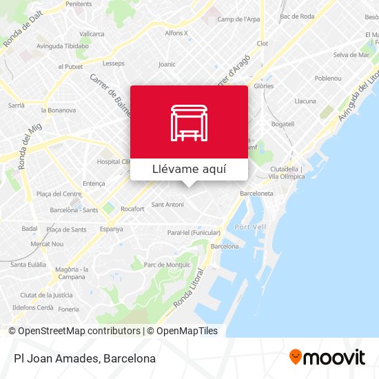 Mapa Pl Joan Amades