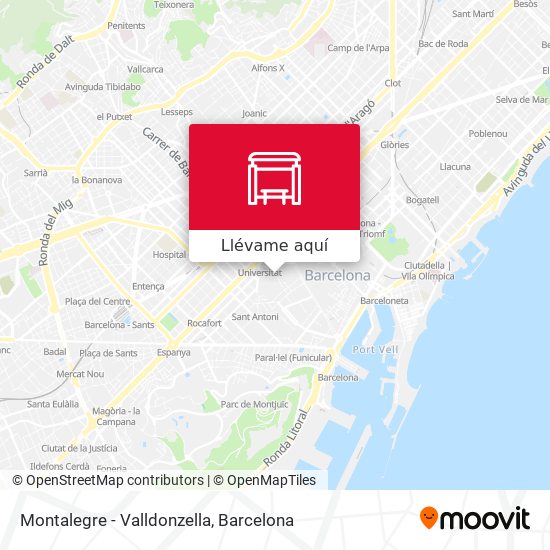 Mapa Montalegre - Valldonzella