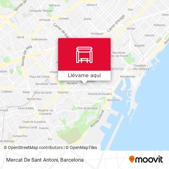 Mapa Mercat De Sant Antoni