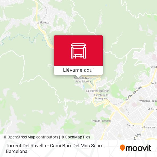 Mapa Torrent Del Rovelló - Camí Baix Del Mas Sauró