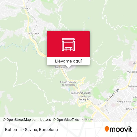 Mapa Bohemis - Savina