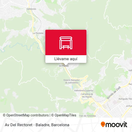 Mapa Av Del Rectoret - Baladre