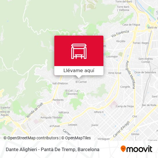 Mapa Dante Alighieri - Pantà De Tremp