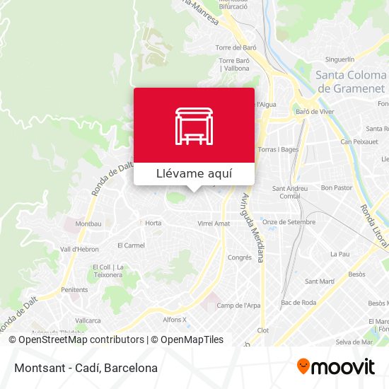 Mapa Montsant - Cadí
