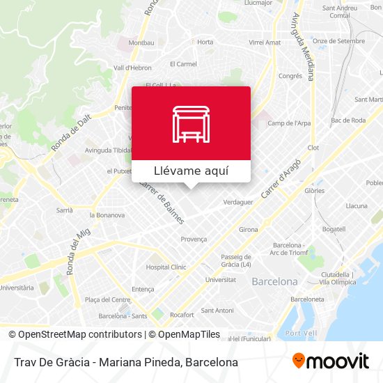 Mapa Trav De Gràcia - Mariana Pineda