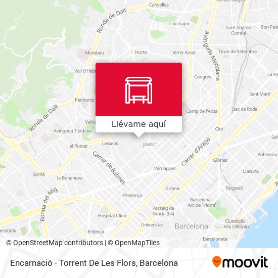 Mapa Encarnació - Torrent De Les Flors
