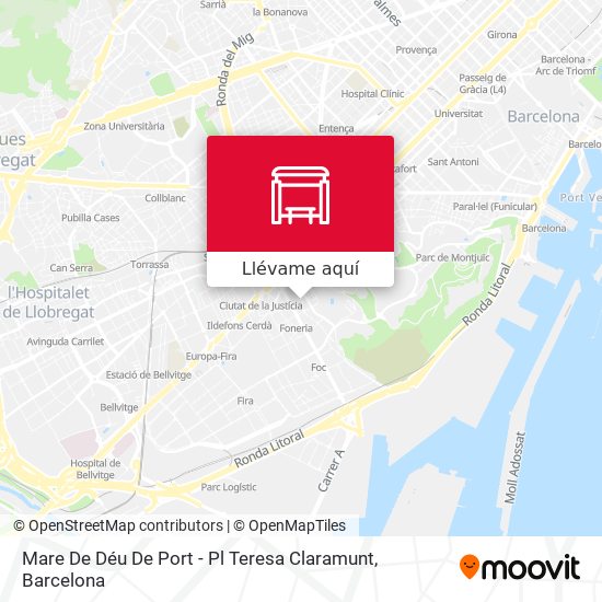 Mapa Mare De Déu De Port - Pl Teresa Claramunt