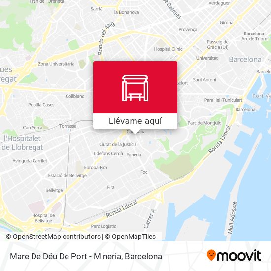 Mapa Mare De Déu De Port - Mineria