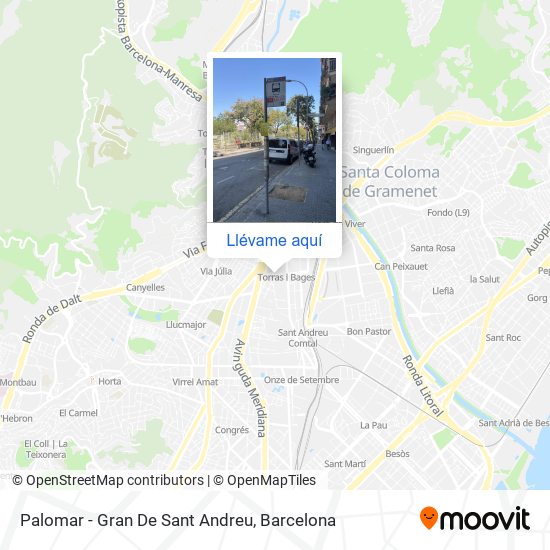 Mapa Palomar - Gran De Sant Andreu