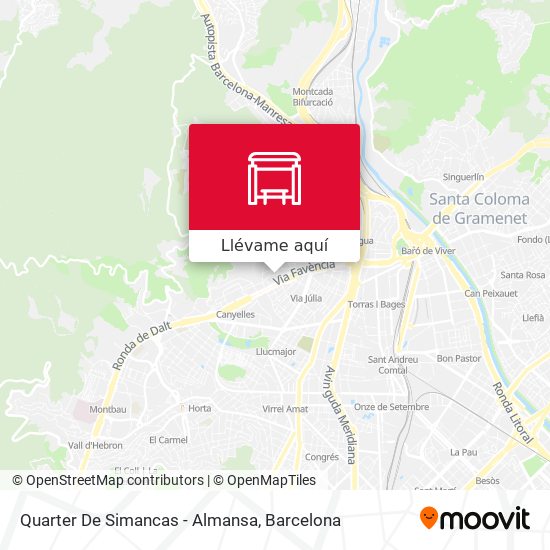 Mapa Quarter De Simancas - Almansa