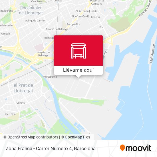 Mapa Zona Franca - Carrer Número 4