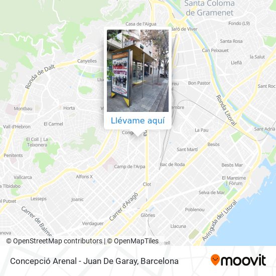 Mapa Concepció Arenal - Juan De Garay