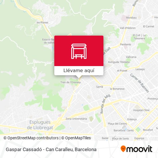 Mapa Gaspar Cassadó - Can Caralleu