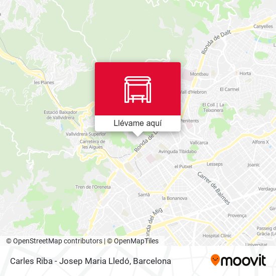 Mapa Carles Riba - Josep Maria Lledó
