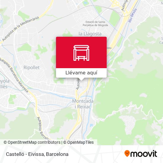 Mapa Castelló - Eivissa