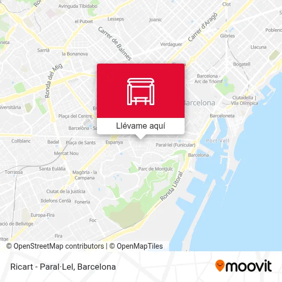 Mapa Ricart - Paral·Lel