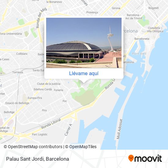 Mapa Palau Sant Jordi