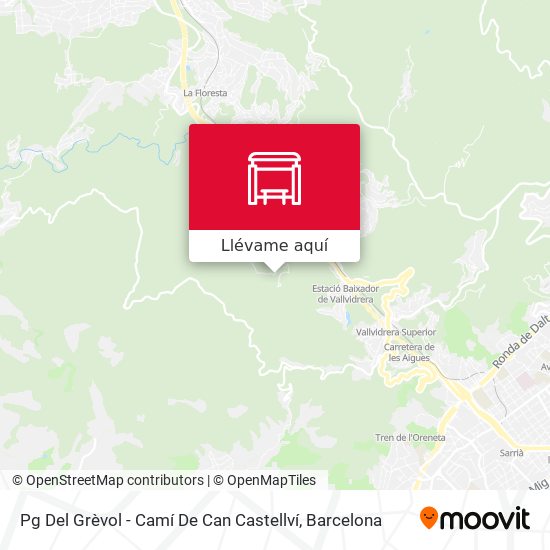 Mapa Pg Del Grèvol - Camí De Can Castellví