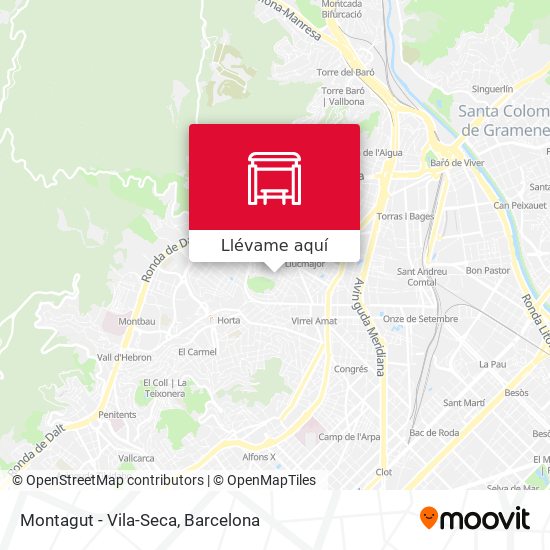 Mapa Montagut - Vila-Seca