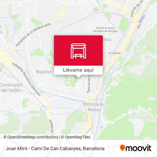 Mapa Joan Miró - Camí De Can Cabanyes