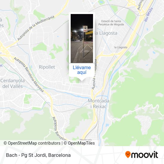 Mapa Bach - Pg St Jordi