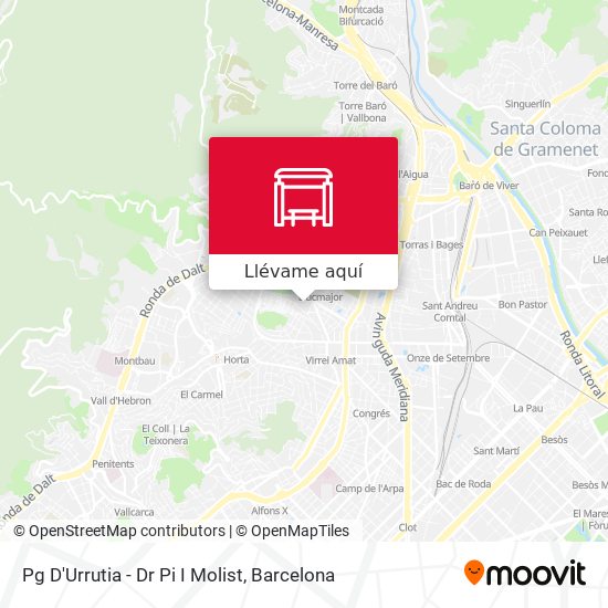 Mapa Pg D'Urrutia - Dr Pi I Molist