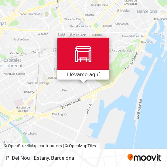 Mapa Pl Del Nou - Estany