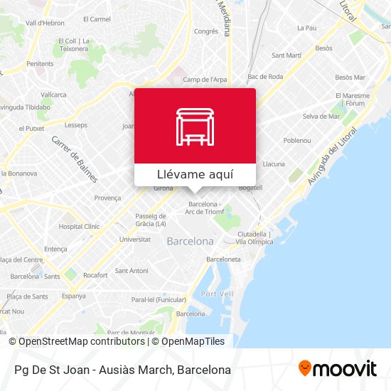 Mapa Pg De St Joan - Ausiàs March