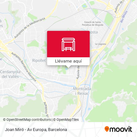 Mapa Joan Miró - Av Europa