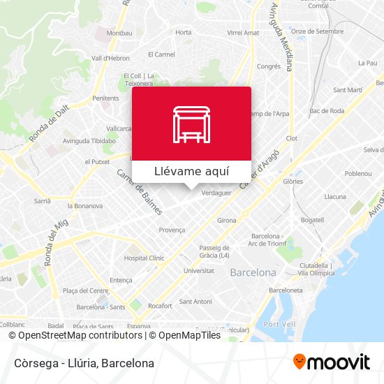 Mapa Còrsega - Llúria