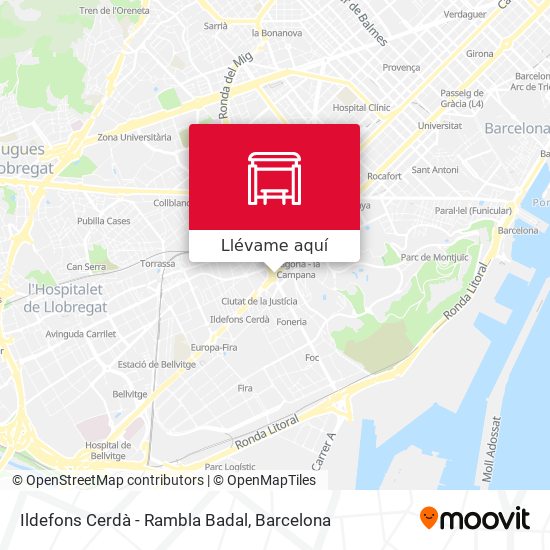 Mapa Ildefons Cerdà - Rambla Badal