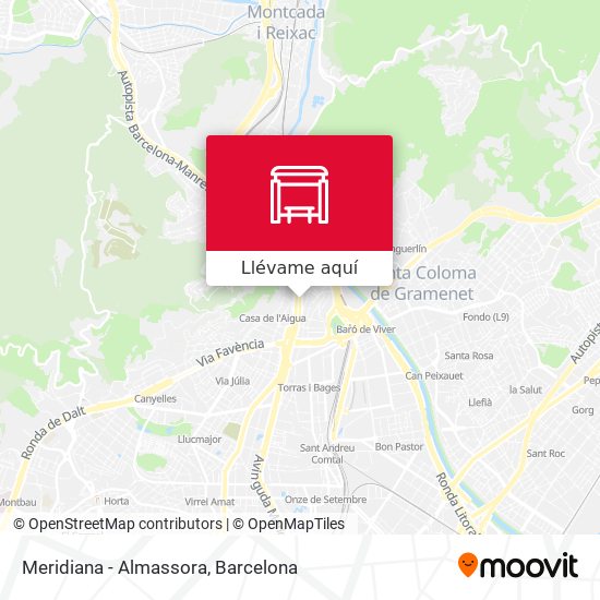 Mapa Meridiana - Almassora