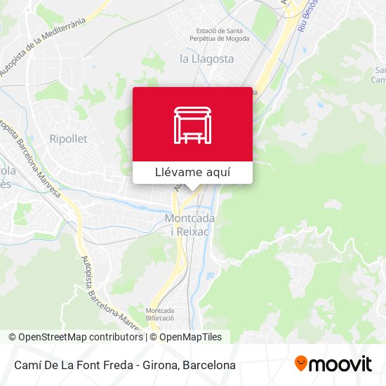 Mapa Camí De La Font Freda - Girona