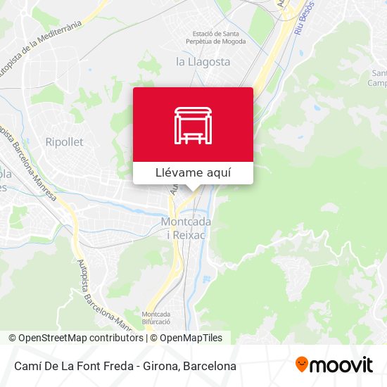 Mapa Camí De La Font Freda - Girona