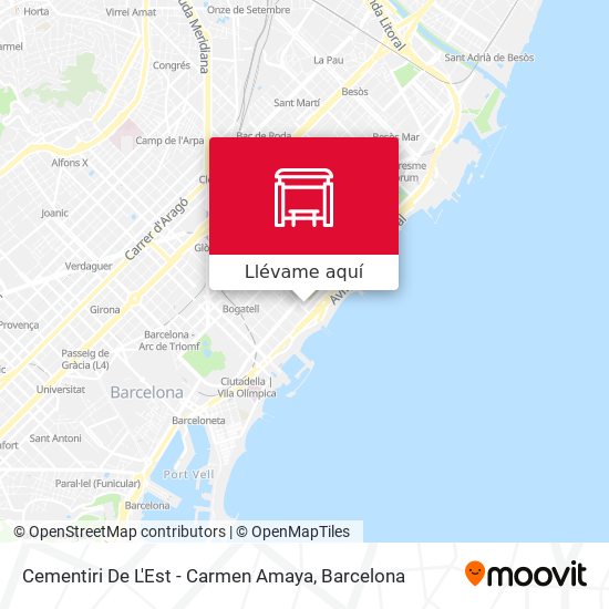 Mapa Cementiri De L'Est - Carmen Amaya