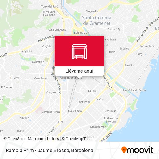 Mapa Rambla Prim - Jaume Brossa