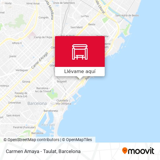 Mapa Carmen Amaya - Taulat