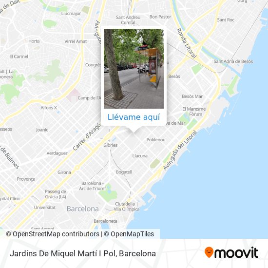 Mapa Jardins De Miquel Martí I Pol