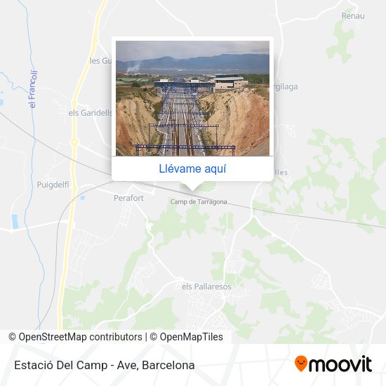 Mapa Estació Del Camp - Ave