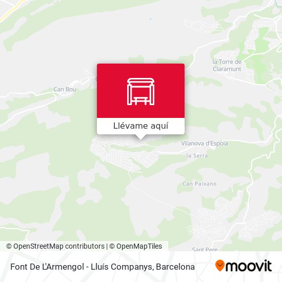 Mapa Font De L'Armengol - Lluís Companys