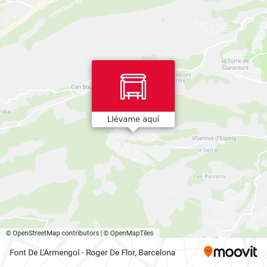 Mapa Font De L'Armengol - Roger De Flor